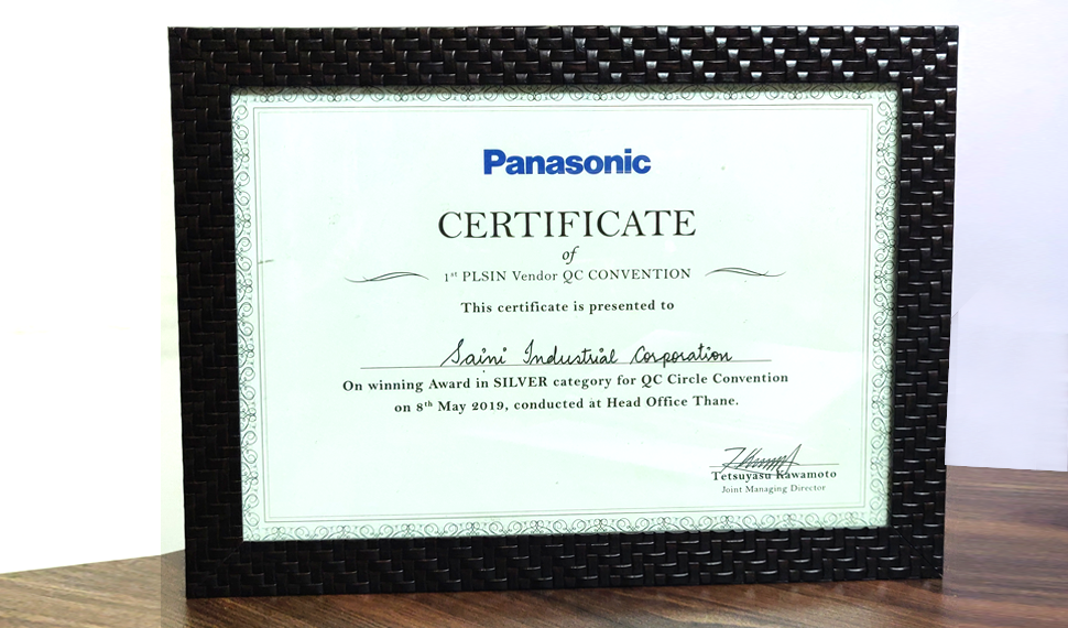 panasonic award achieved by Saini